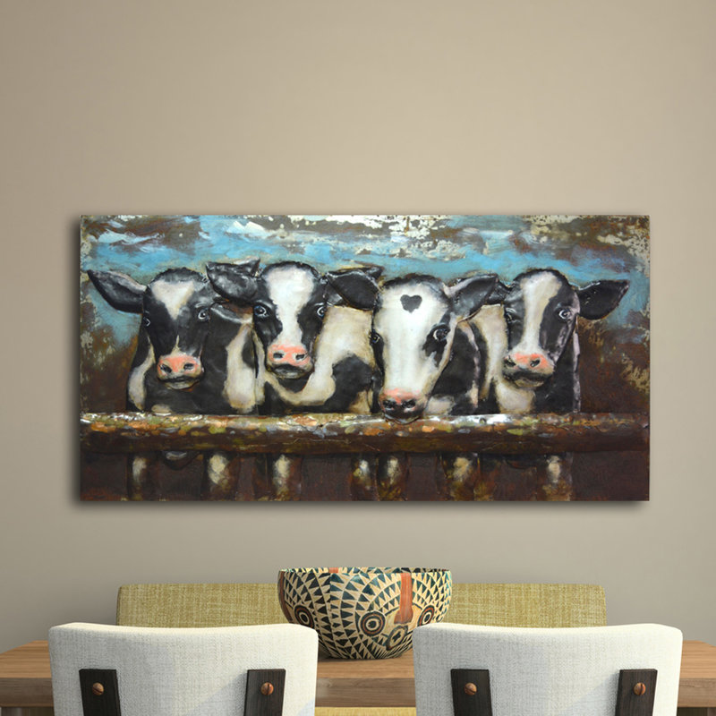 August Grove Cows Metal Wall Décor & Reviews Wayfair